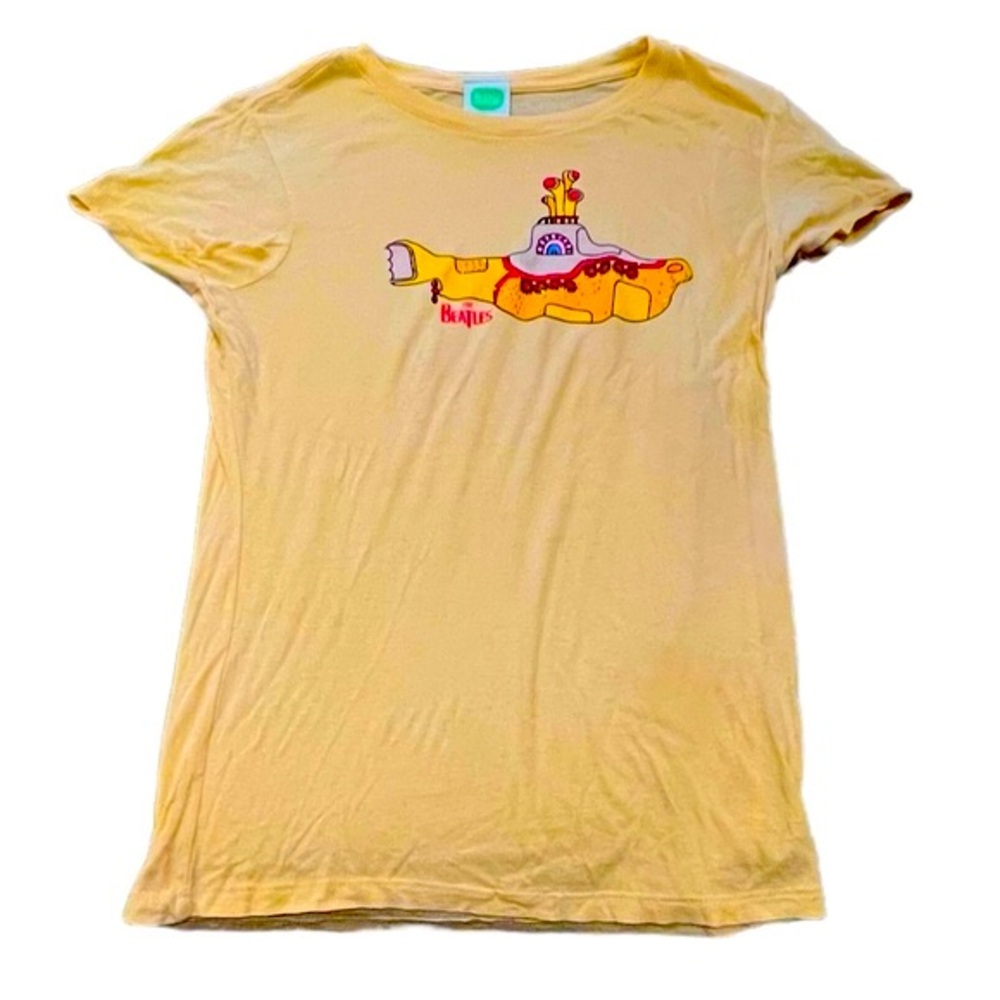 Apple Corps The Beatles Yellow Submarine Short Sleeve Crystal Tee T-Shirt L